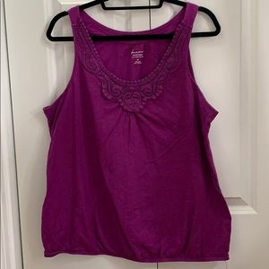 Lane Bryant crochet front tank